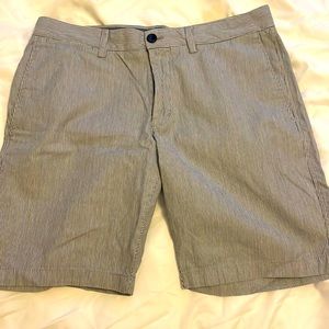 Men’s Banana Republic Aiden Flat Front Shorts Pinstripe